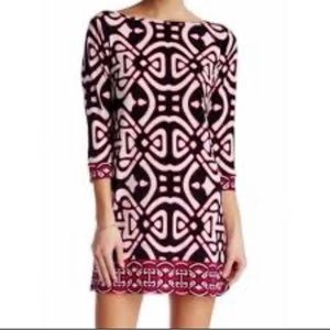 LAUNDRY BY DESIGN PATTERNED DRESS
